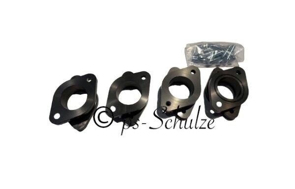 Ansaugflansche 40 mm Satz aus Aluminium